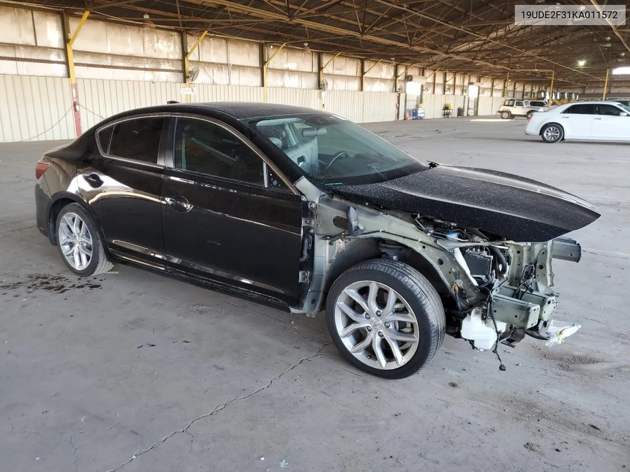 2019 Acura Ilx VIN: 19UDE2F31KA011572 Lot: 71850234