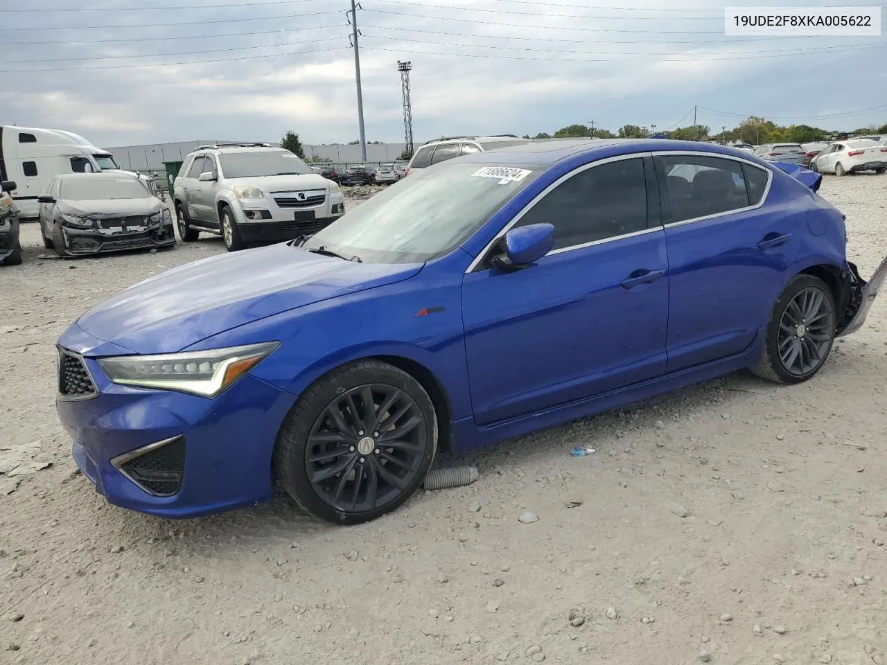 2019 Acura Ilx Premium A-Spec VIN: 19UDE2F8XKA005622 Lot: 71886624