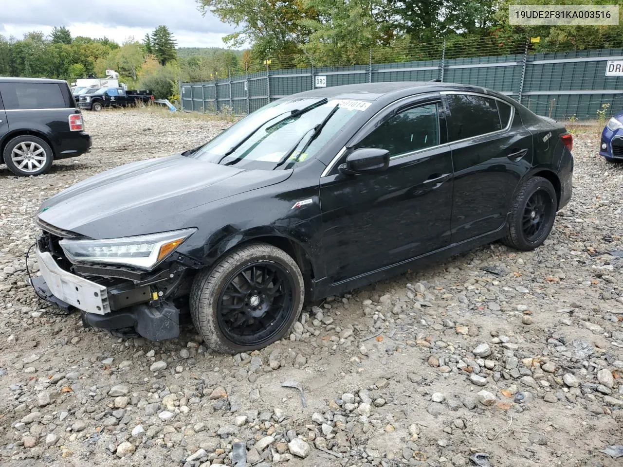 2019 Acura Ilx Premium A-Spec VIN: 19UDE2F81KA003516 Lot: 72591014