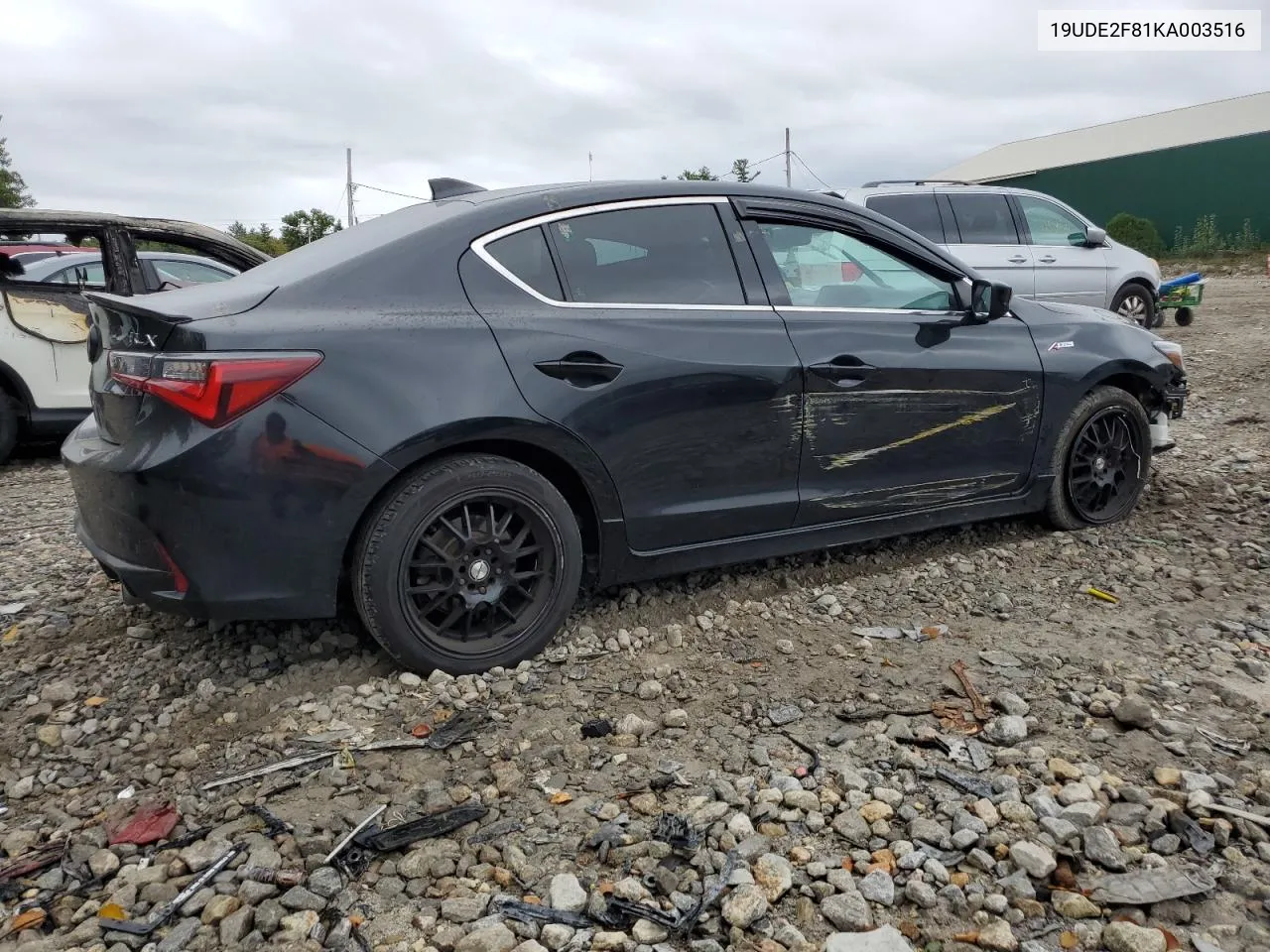 2019 Acura Ilx Premium A-Spec VIN: 19UDE2F81KA003516 Lot: 72591014