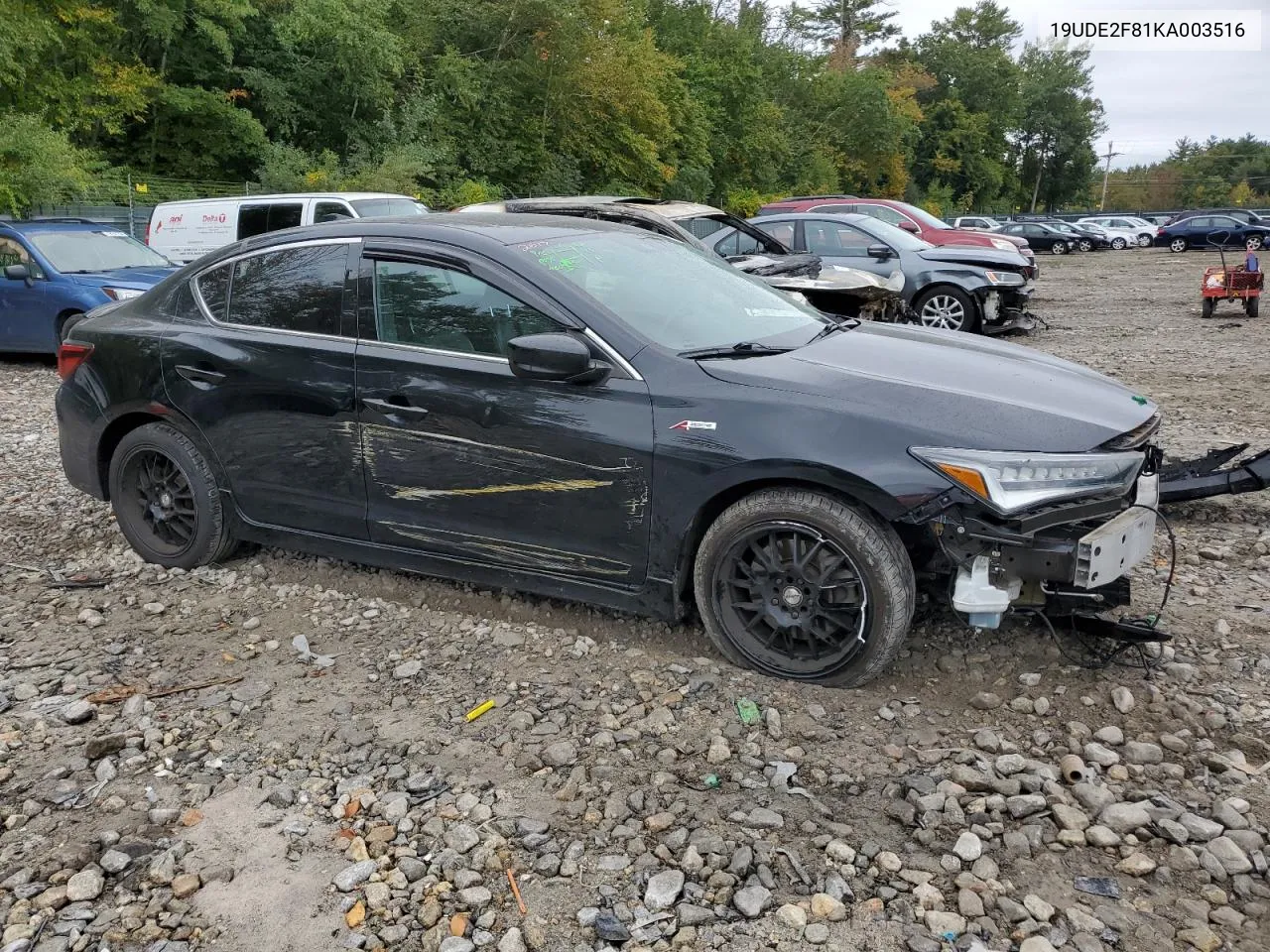 2019 Acura Ilx Premium A-Spec VIN: 19UDE2F81KA003516 Lot: 72591014