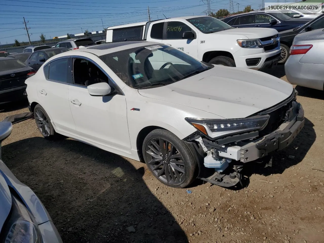 2019 Acura Ilx Premium A-Spec VIN: 19UDE2F89KA006079 Lot: 73601114