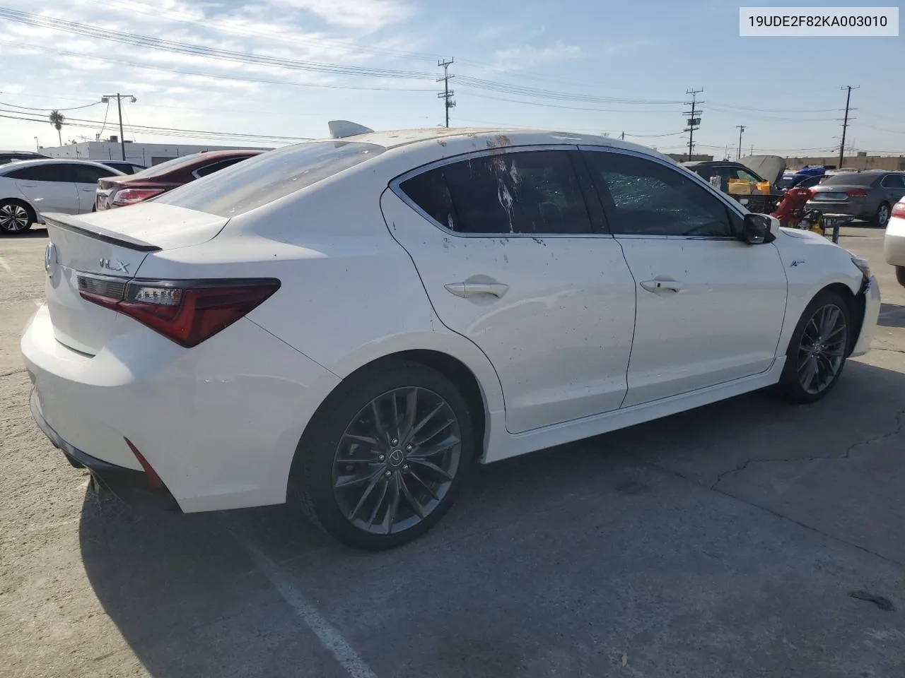 2019 Acura Ilx Premium A-Spec VIN: 19UDE2F82KA003010 Lot: 74853784