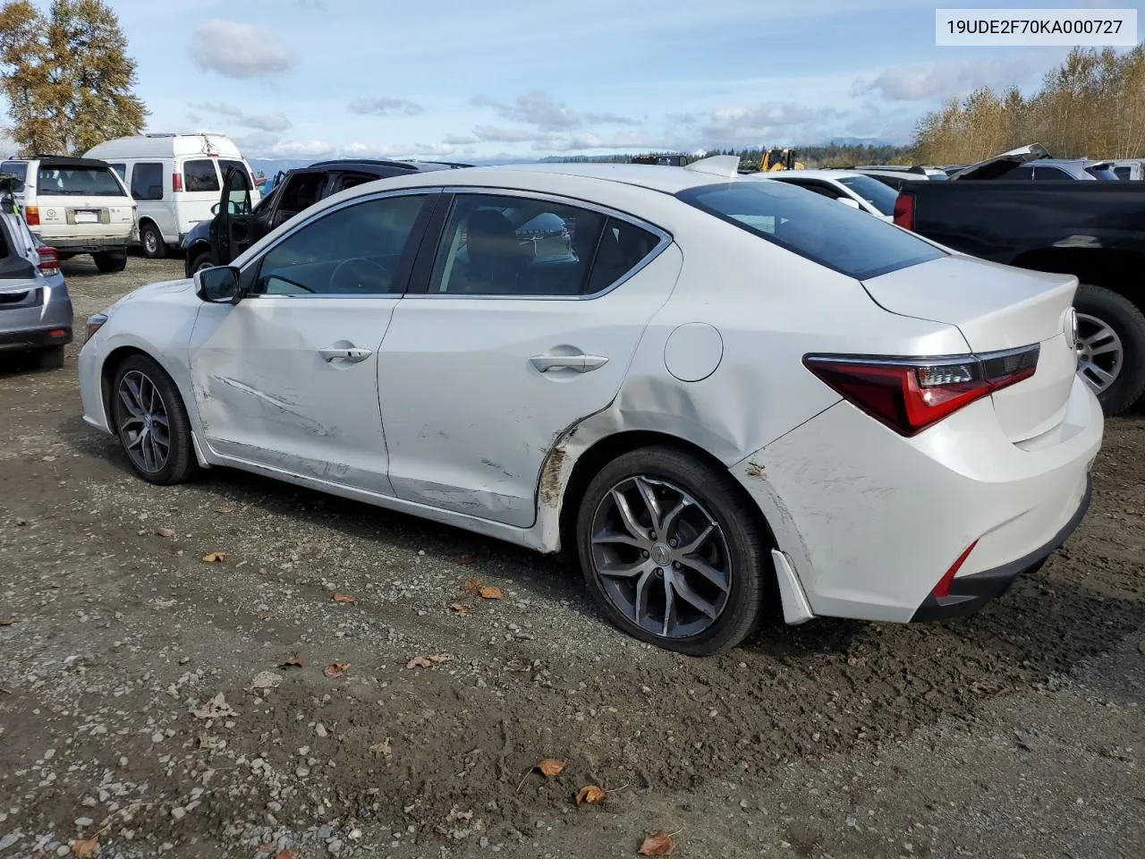 2019 Acura Ilx Premium VIN: 19UDE2F70KA000727 Lot: 75222404