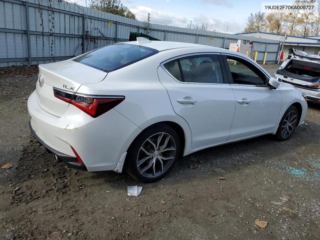 2019 Acura Ilx Premium VIN: 19UDE2F70KA000727 Lot: 75222404