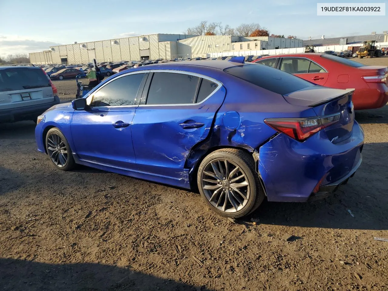 2019 Acura Ilx Premium A-Spec VIN: 19UDE2F81KA003922 Lot: 77645304