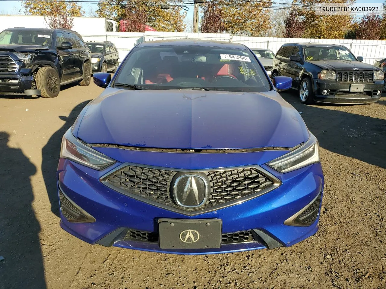 2019 Acura Ilx Premium A-Spec VIN: 19UDE2F81KA003922 Lot: 77645304