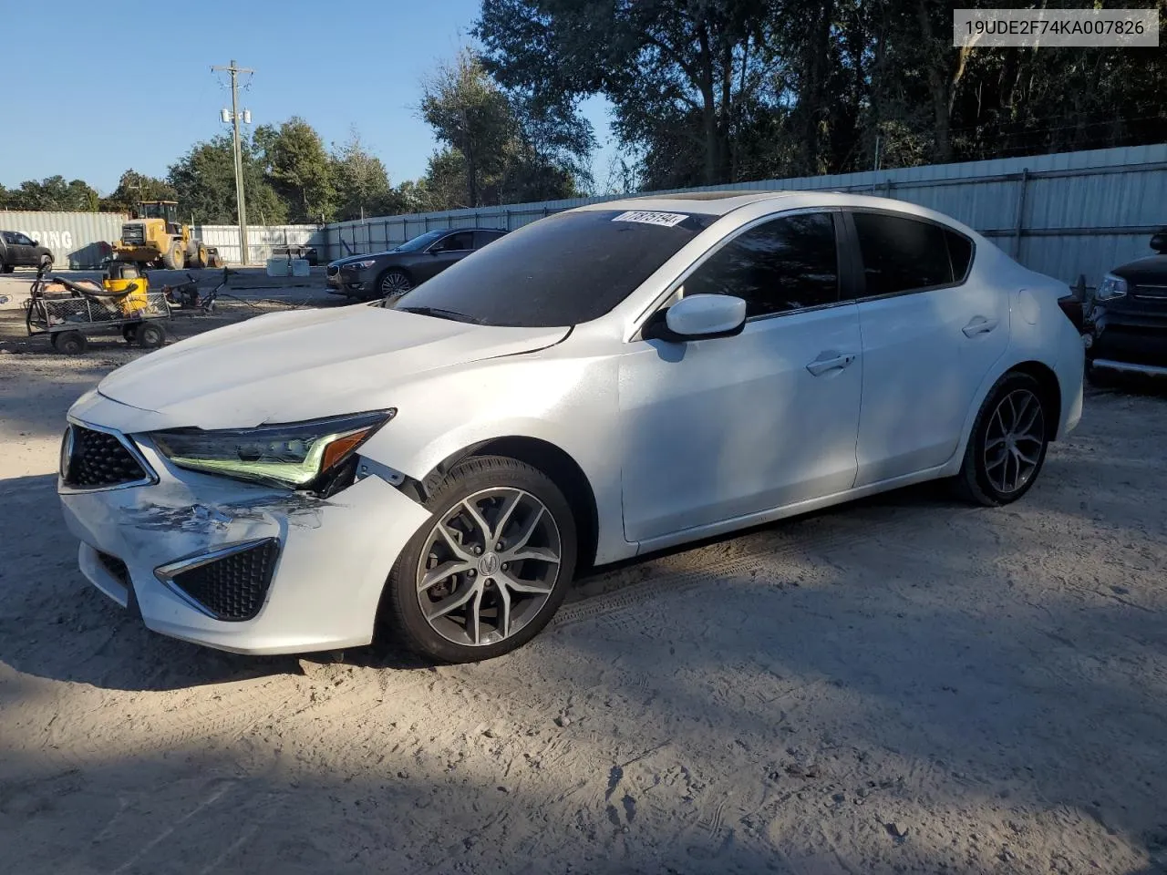 2019 Acura Ilx Premium VIN: 19UDE2F74KA007826 Lot: 77875194