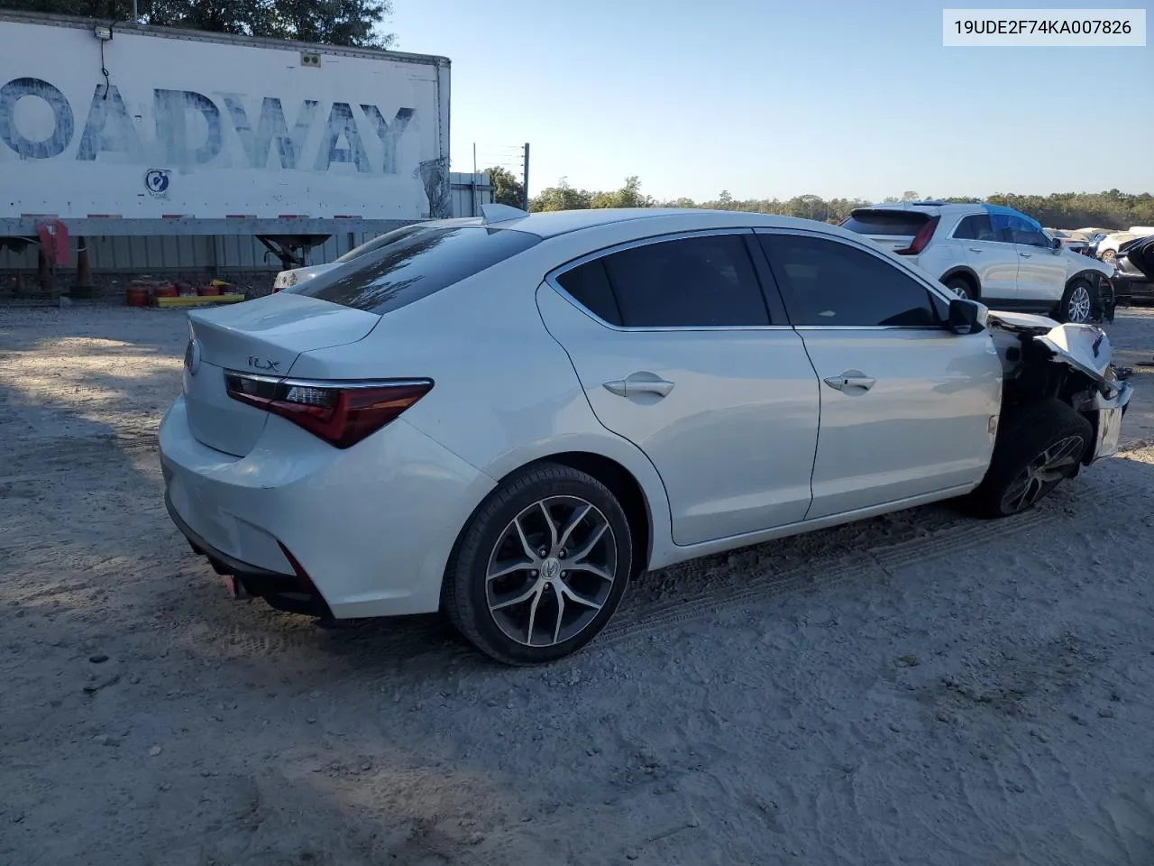 2019 Acura Ilx Premium VIN: 19UDE2F74KA007826 Lot: 77875194