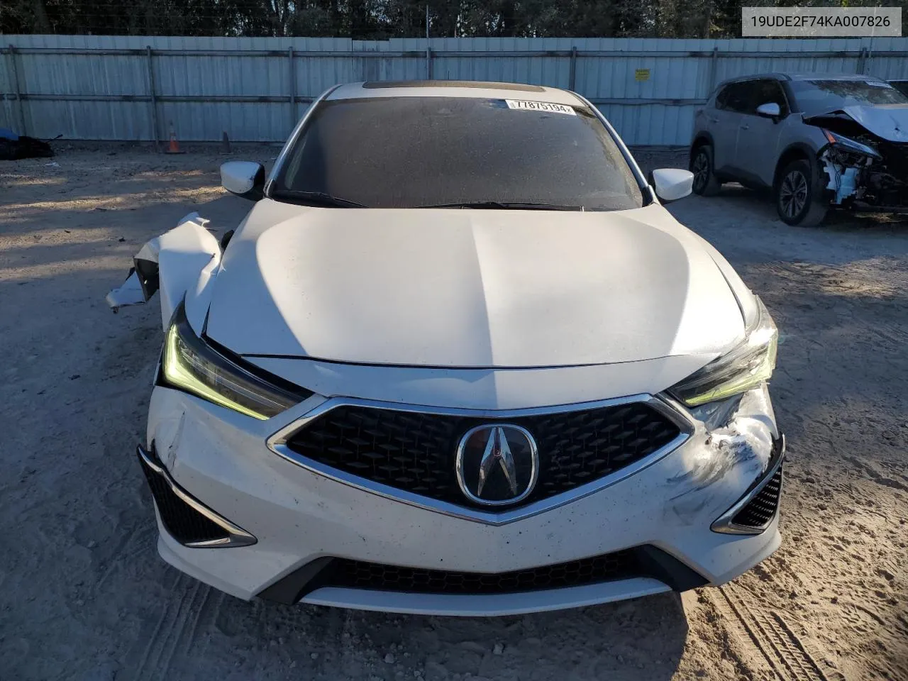 2019 Acura Ilx Premium VIN: 19UDE2F74KA007826 Lot: 77875194