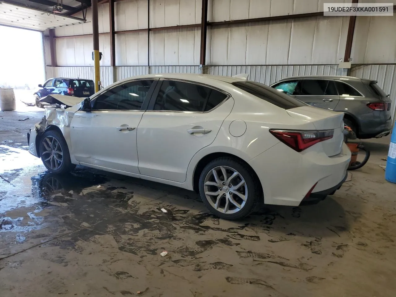 2019 Acura Ilx VIN: 19UDE2F3XKA001591 Lot: 78012984