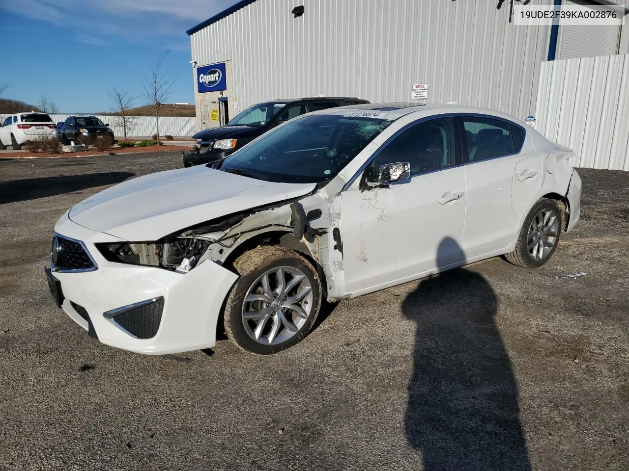 19UDE2F39KA002876 2019 Acura Ilx