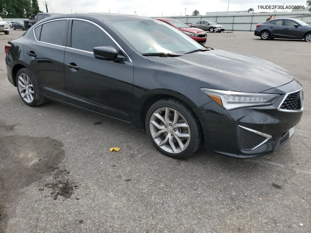 2020 Acura Ilx VIN: 19UDE2F30LA008096 Lot: 60892774