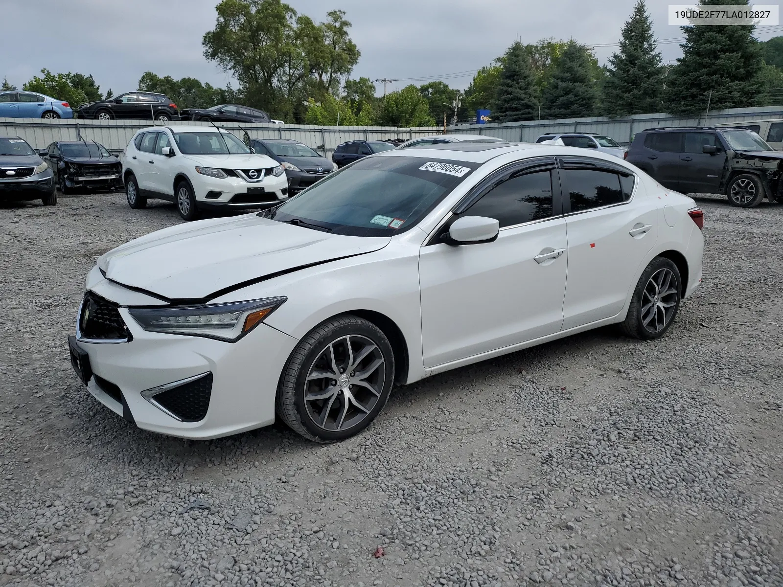 2020 Acura Ilx Premium VIN: 19UDE2F77LA012827 Lot: 64796054