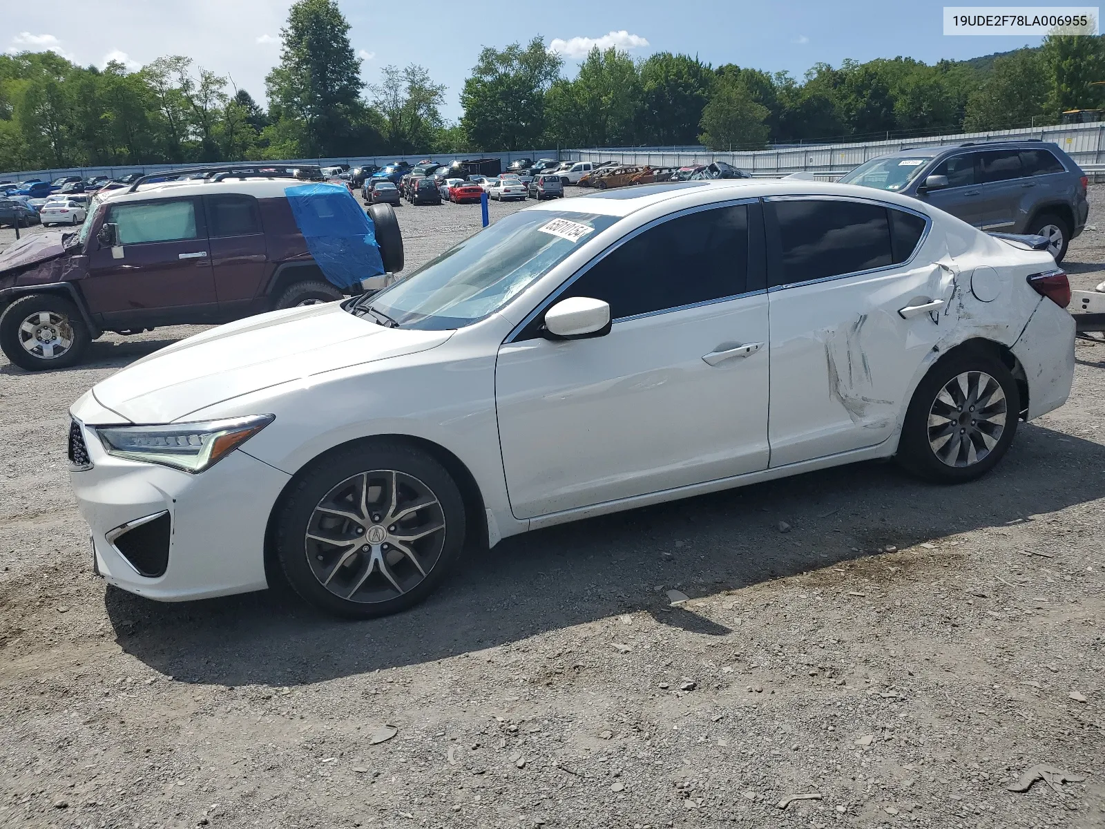 2020 Acura Ilx Premium VIN: 19UDE2F78LA006955 Lot: 65010154