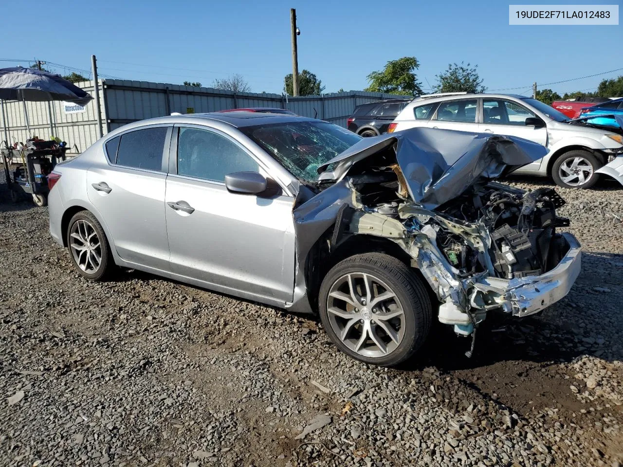 2020 Acura Ilx Premium VIN: 19UDE2F71LA012483 Lot: 69022774