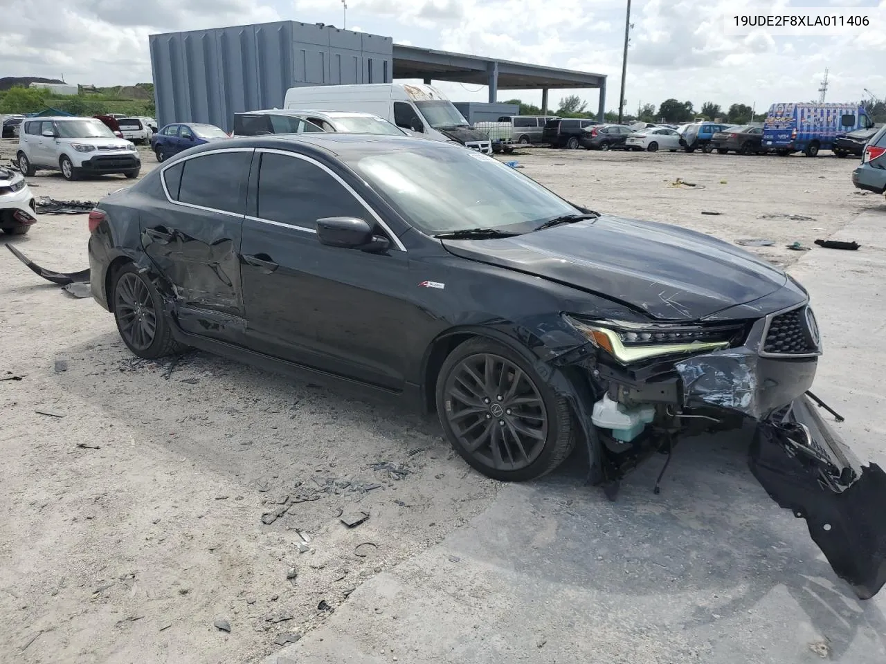 2020 Acura Ilx Premium A-Spec VIN: 19UDE2F8XLA011406 Lot: 70230574