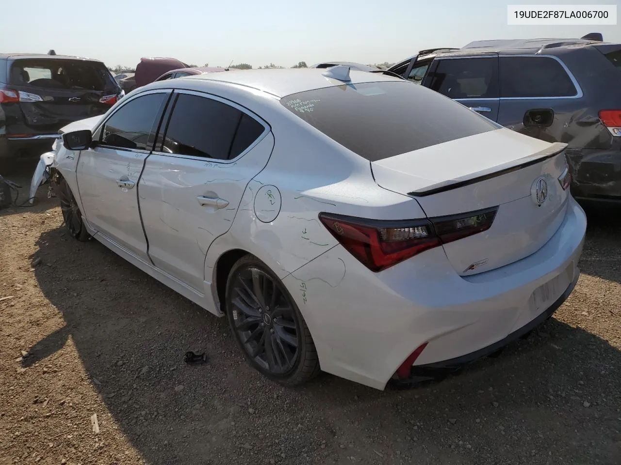 2020 Acura Ilx Premium A-Spec VIN: 19UDE2F87LA006700 Lot: 71721114