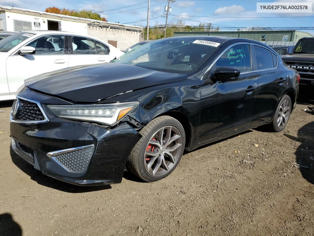 2020 Acura Ilx Premium VIN: 19UDE2F76LA002578 Lot: 75635604