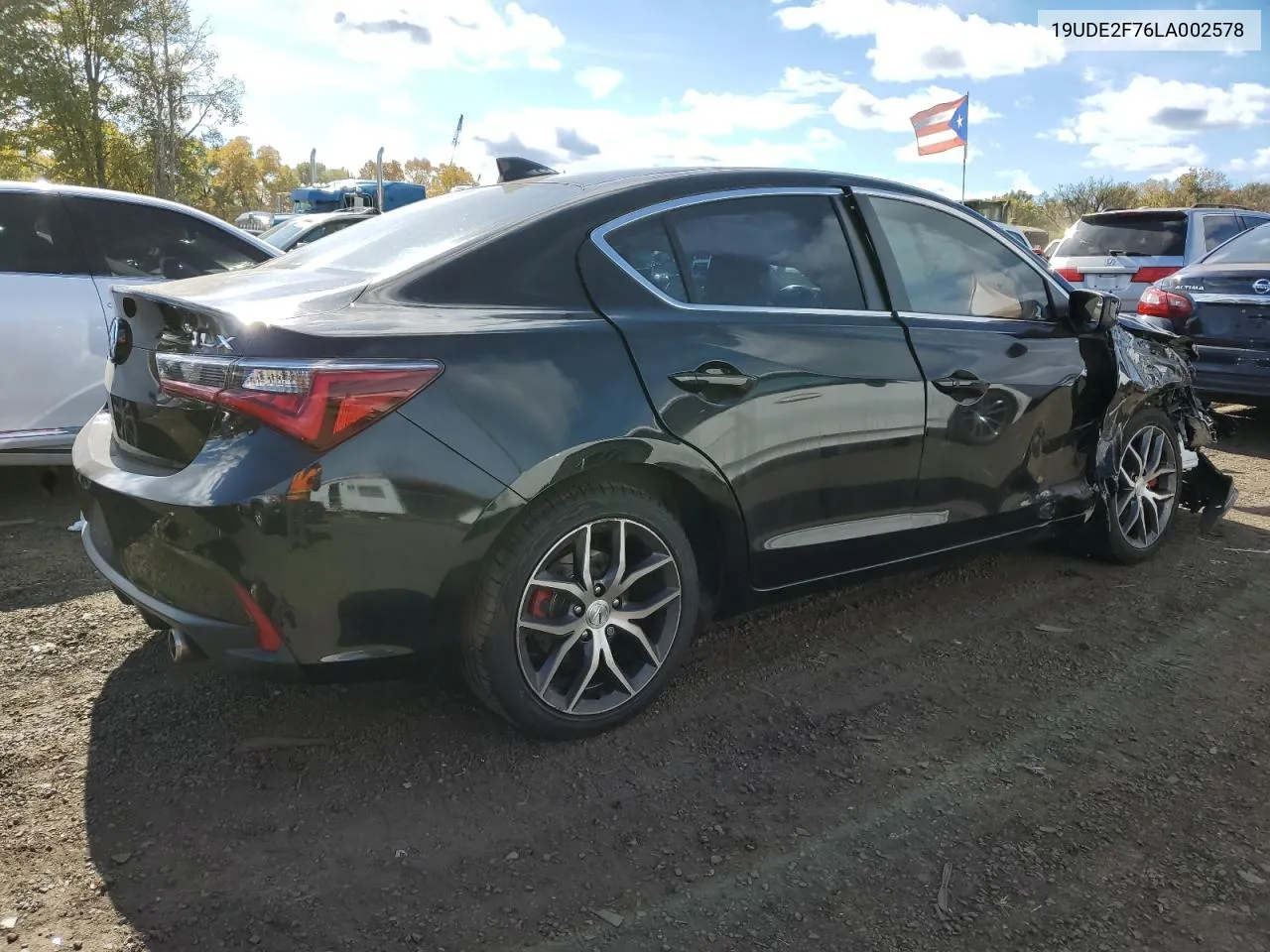 2020 Acura Ilx Premium VIN: 19UDE2F76LA002578 Lot: 75635604