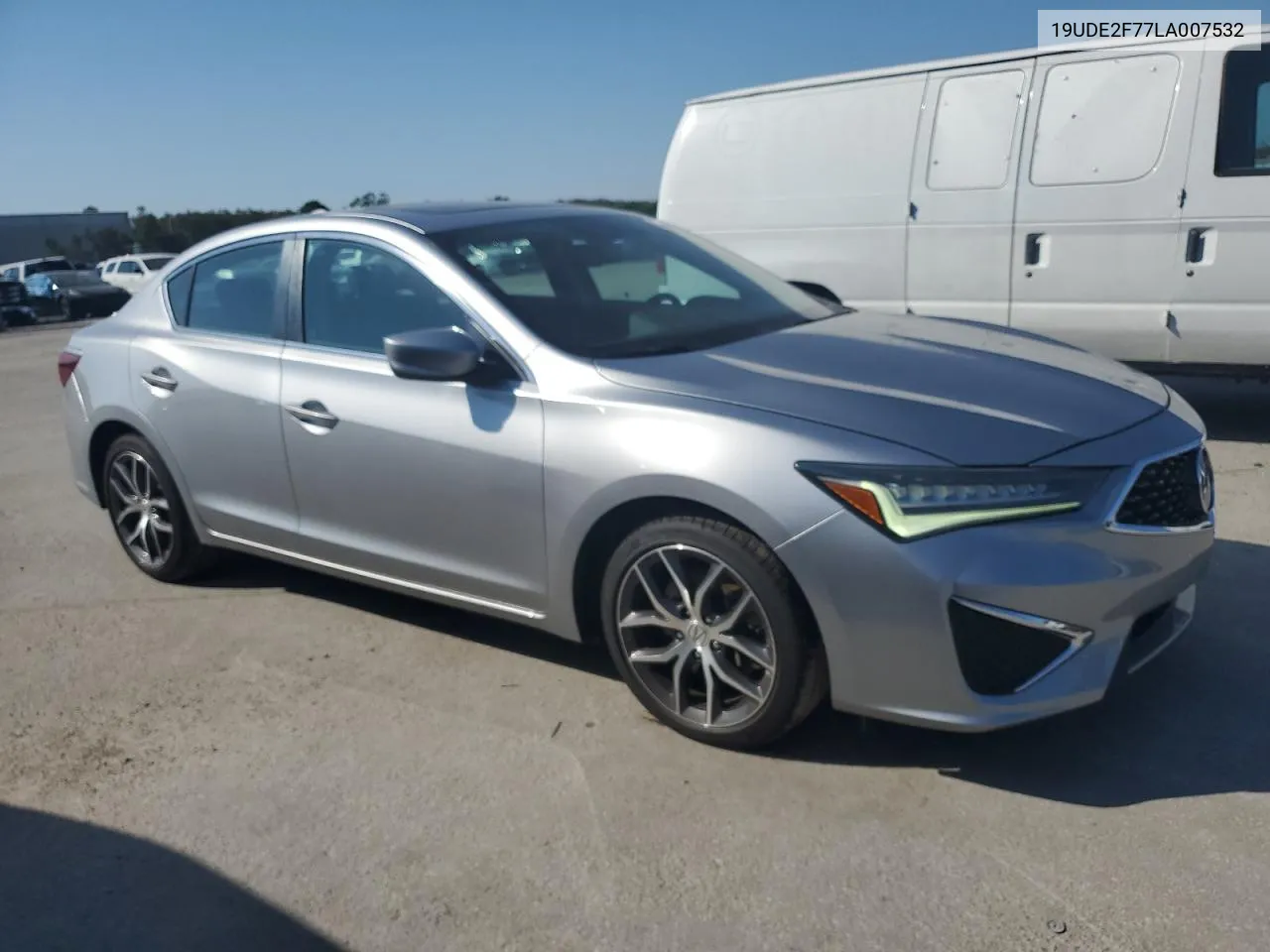 2020 Acura Ilx Premium VIN: 19UDE2F77LA007532 Lot: 75687634