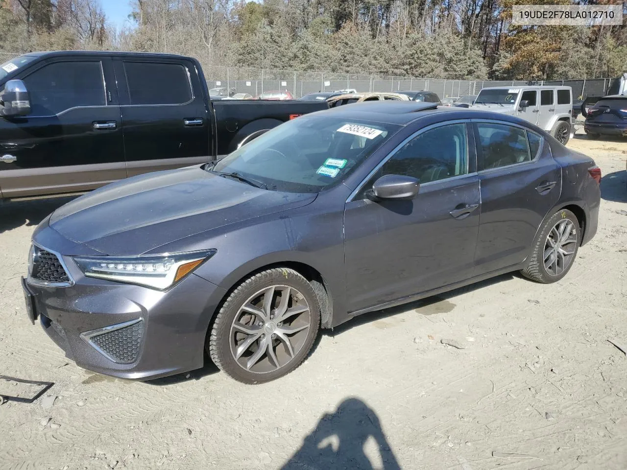 2020 Acura Ilx Premium VIN: 19UDE2F78LA012710 Lot: 79352124