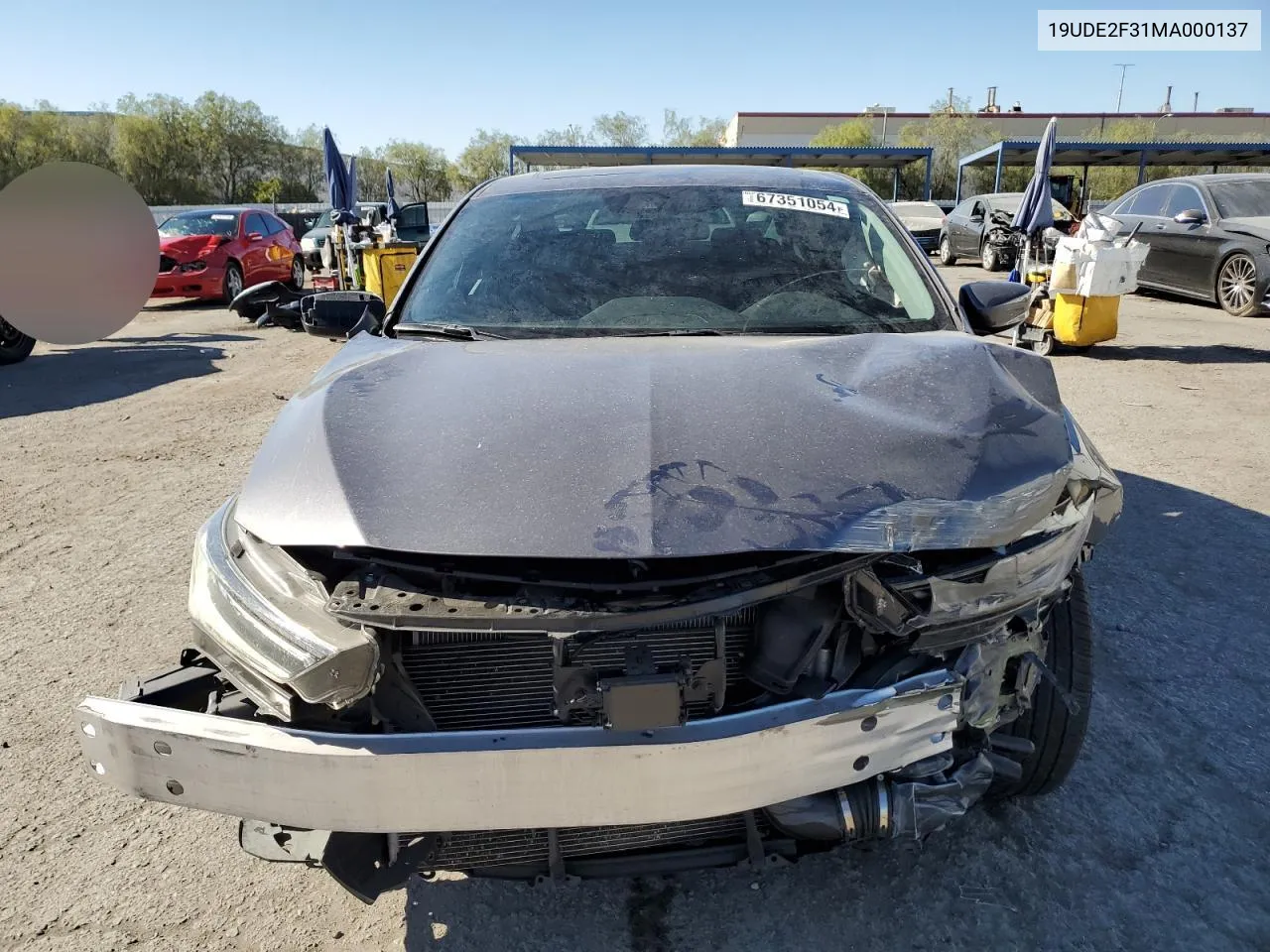 2021 Acura Ilx VIN: 19UDE2F31MA000137 Lot: 67351054