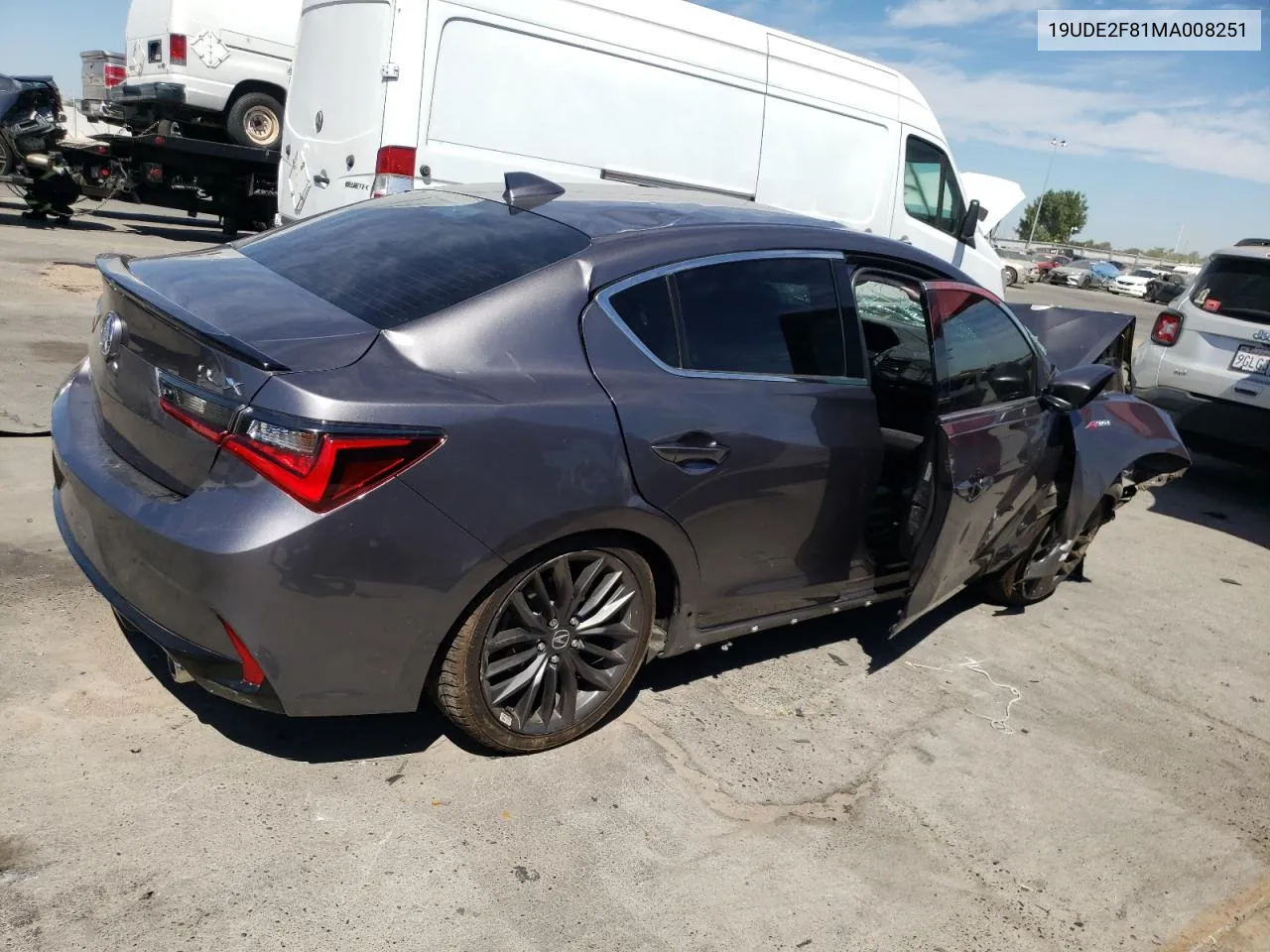 2021 Acura Ilx Premium A-Spec VIN: 19UDE2F81MA008251 Lot: 68190114