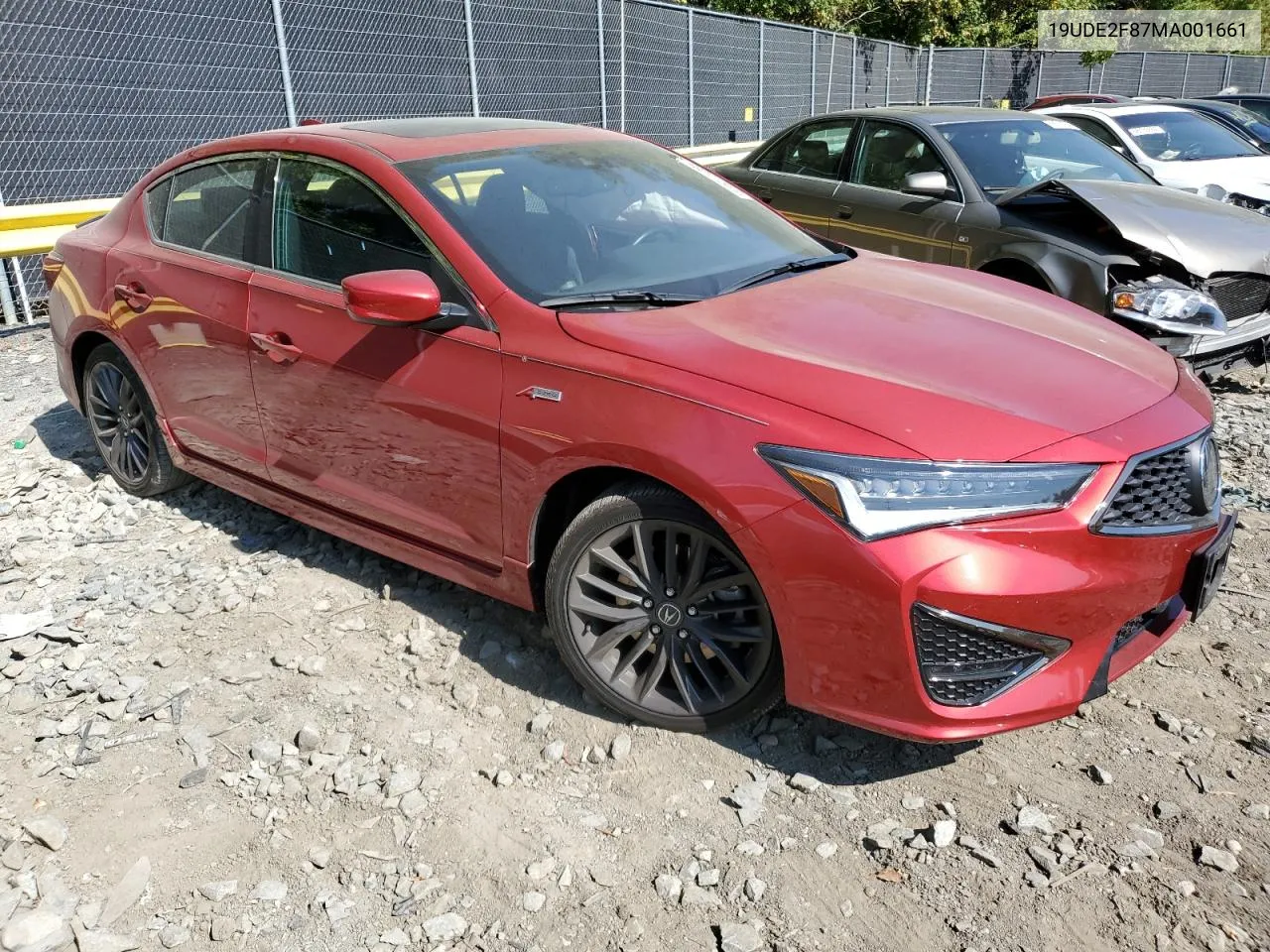 2021 Acura Ilx Premium A-Spec VIN: 19UDE2F87MA001661 Lot: 68341564