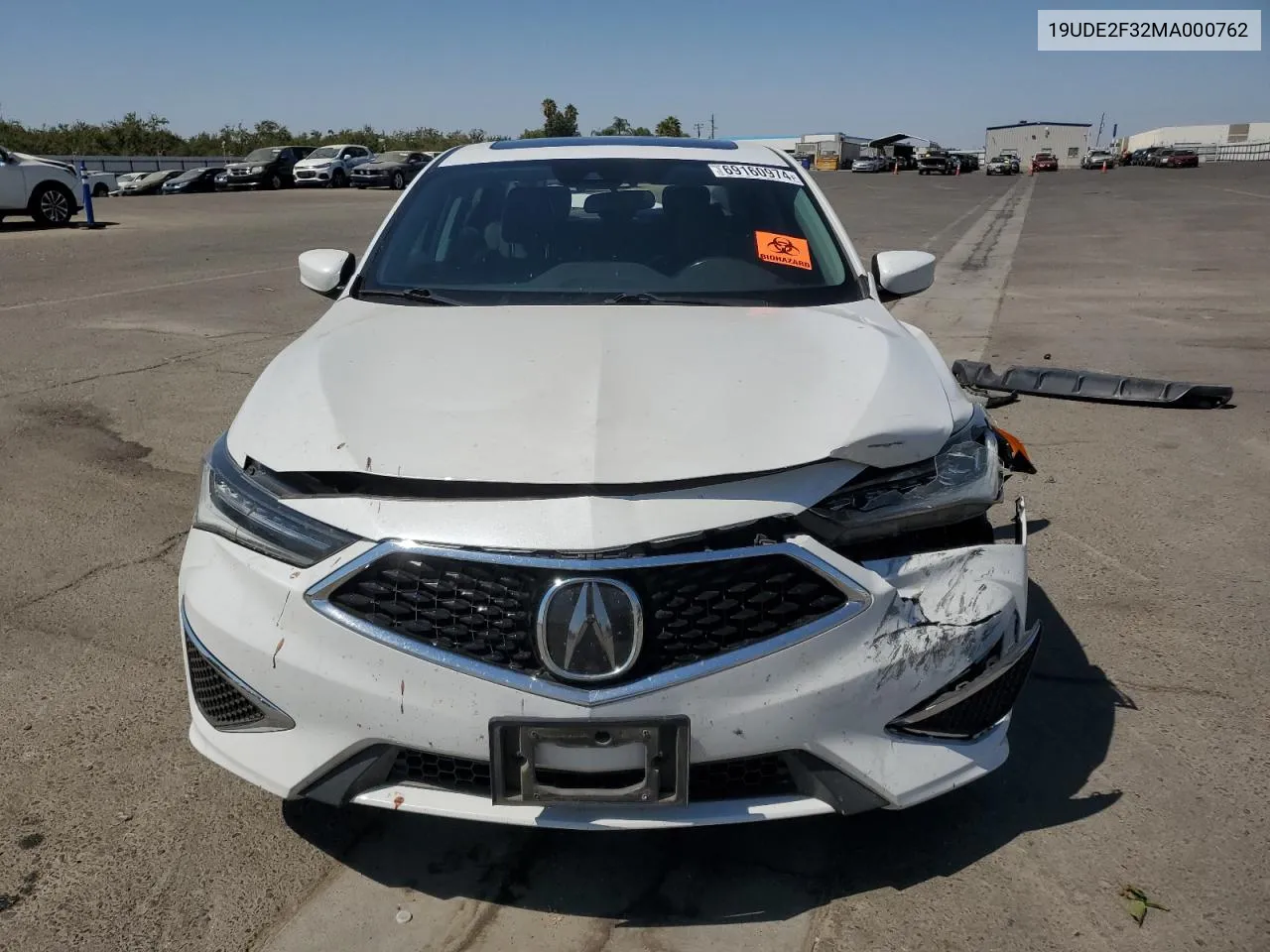 2021 Acura Ilx VIN: 19UDE2F32MA000762 Lot: 69160974