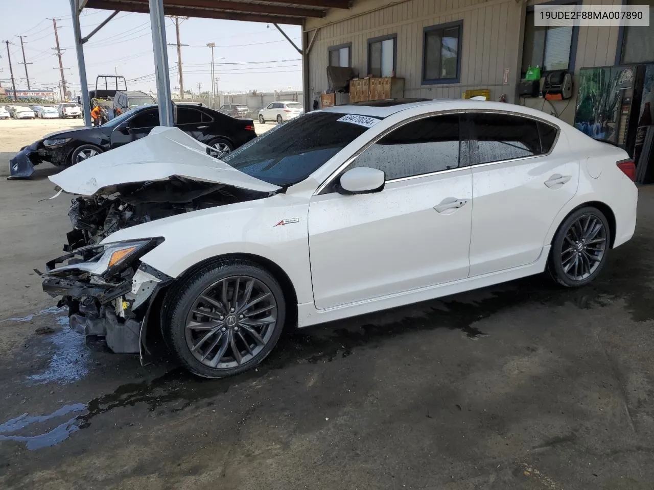 2021 Acura Ilx Premium A-Spec VIN: 19UDE2F88MA007890 Lot: 69470034