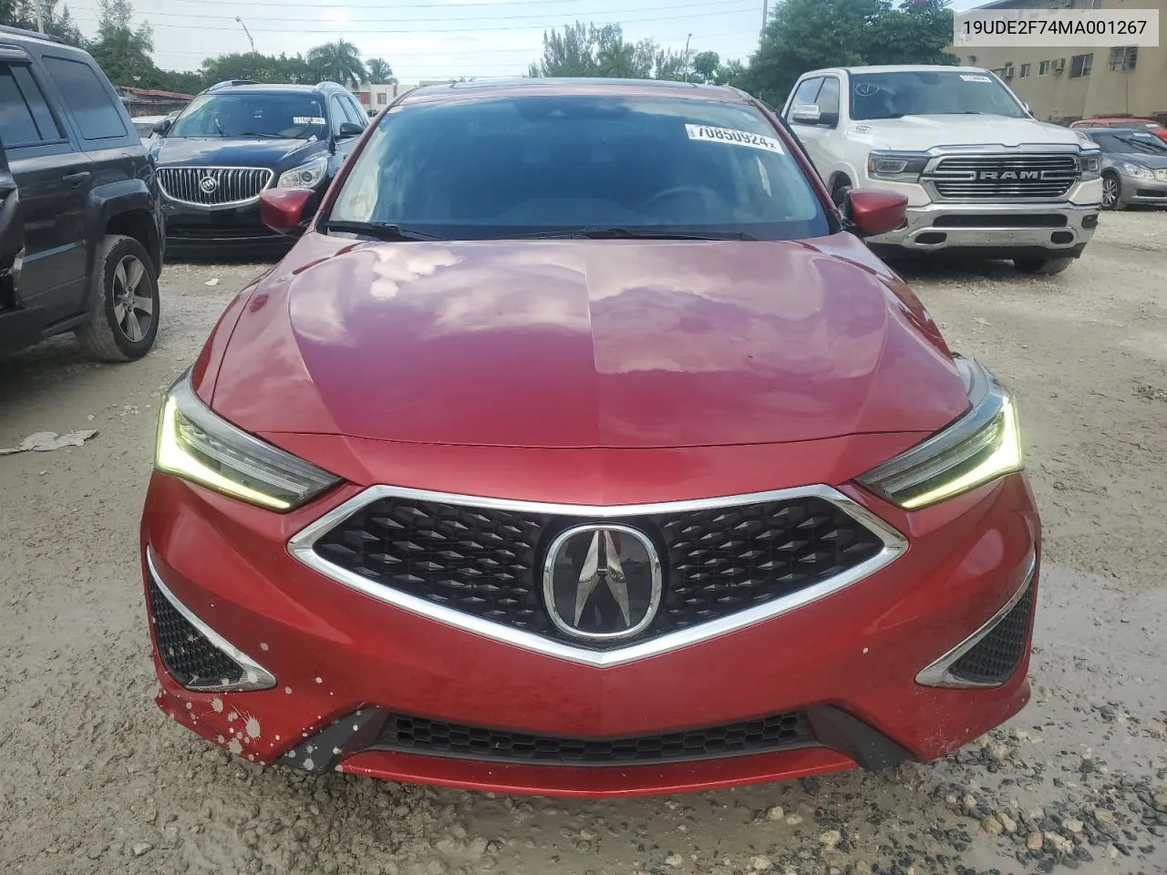 2021 Acura Ilx Premium VIN: 19UDE2F74MA001267 Lot: 70850924