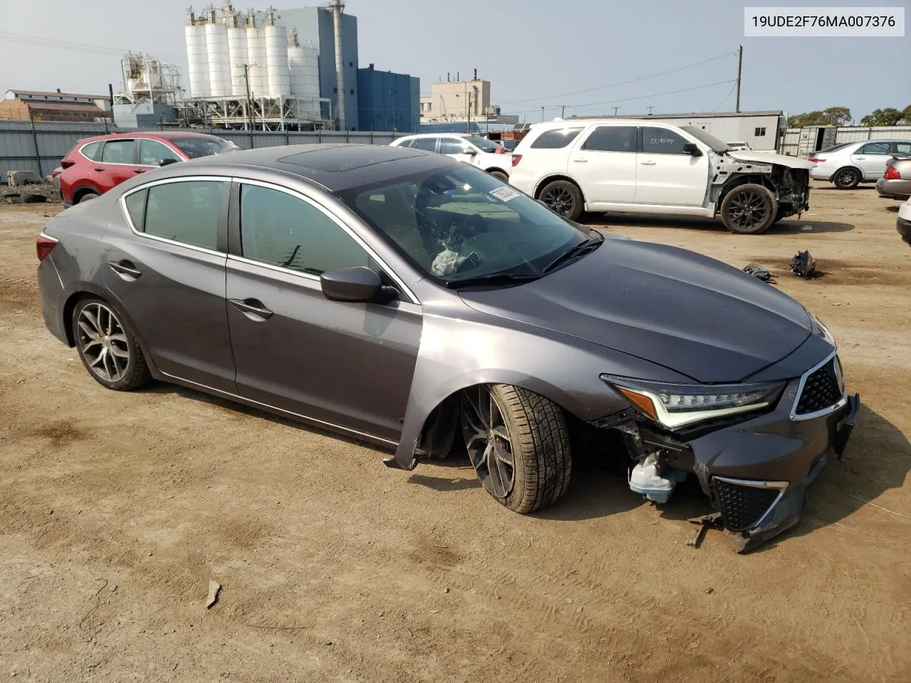 2021 Acura Ilx Premium VIN: 19UDE2F76MA007376 Lot: 70932874