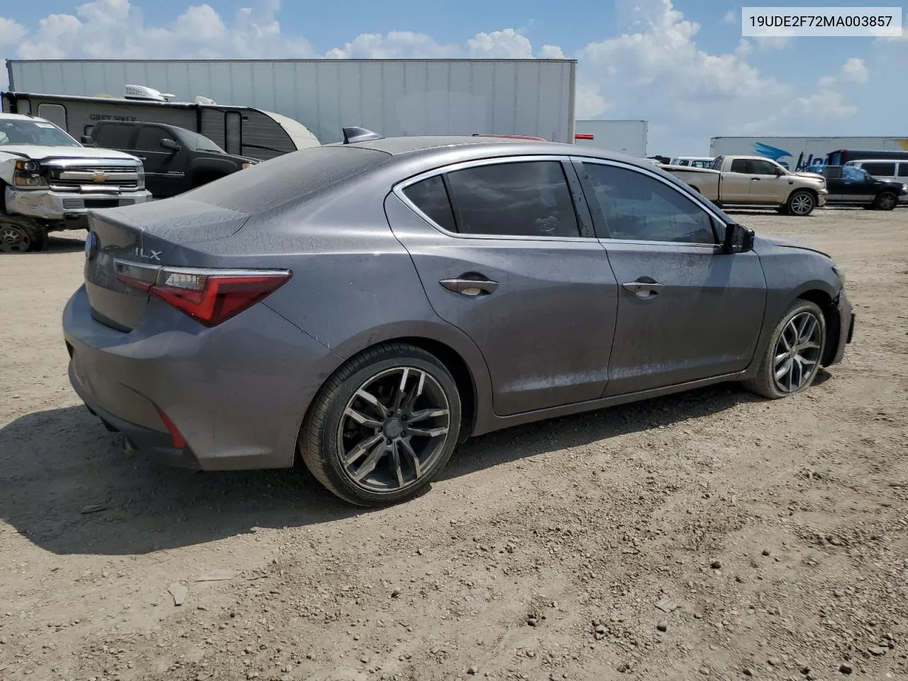 2021 Acura Ilx Premium VIN: 19UDE2F72MA003857 Lot: 72000054