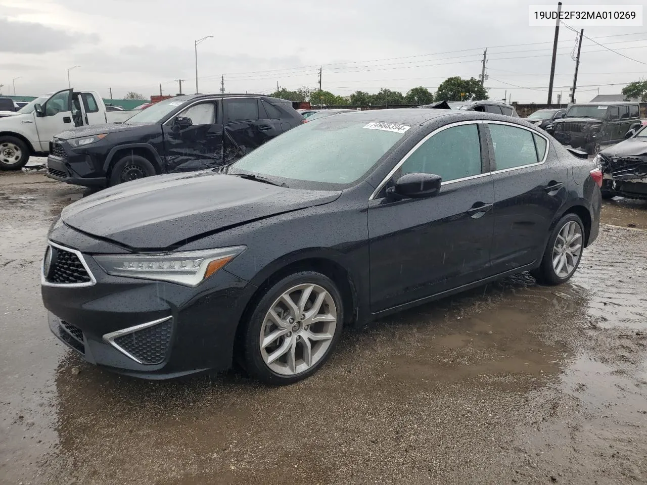 2021 Acura Ilx VIN: 19UDE2F32MA010269 Lot: 74988394