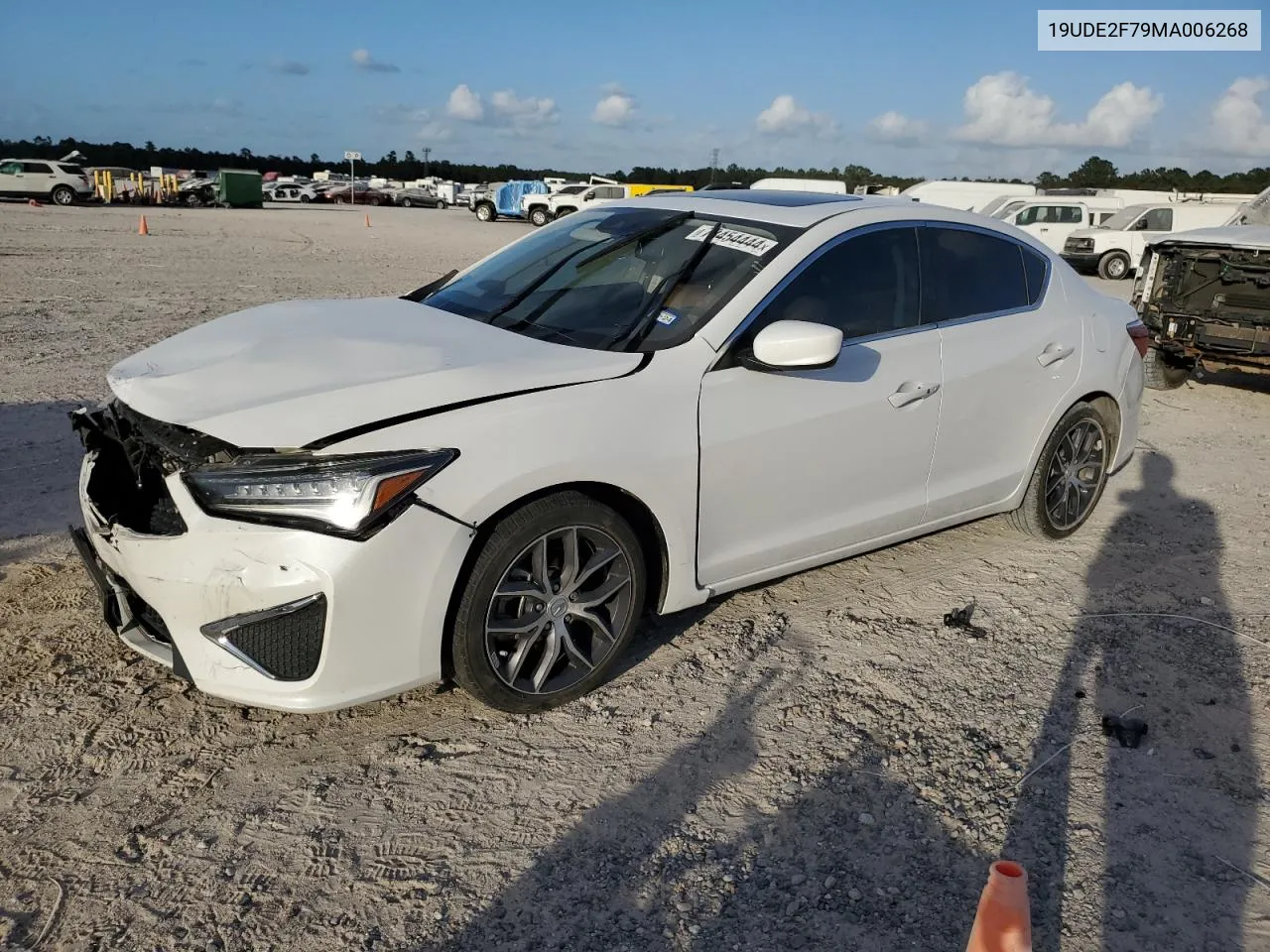 2021 Acura Ilx Premium VIN: 19UDE2F79MA006268 Lot: 78454444