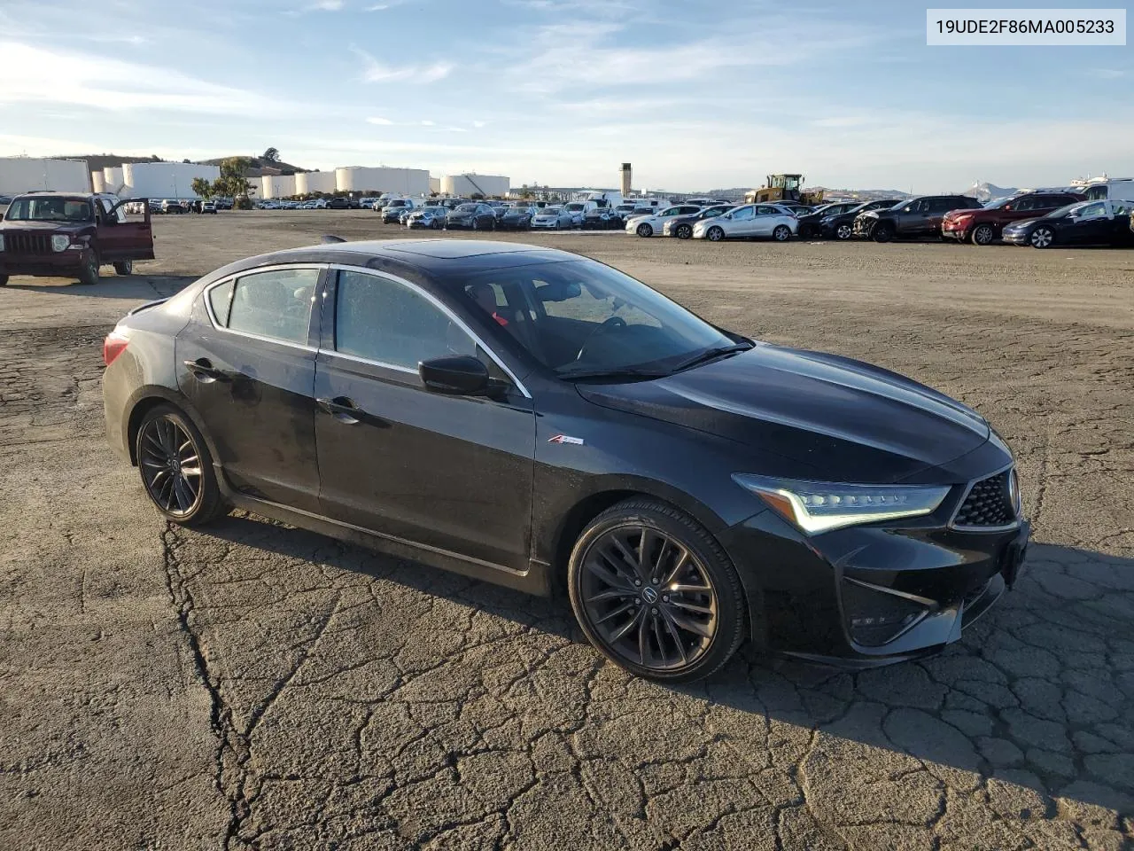 2021 Acura Ilx Premium A-Spec VIN: 19UDE2F86MA005233 Lot: 80697714