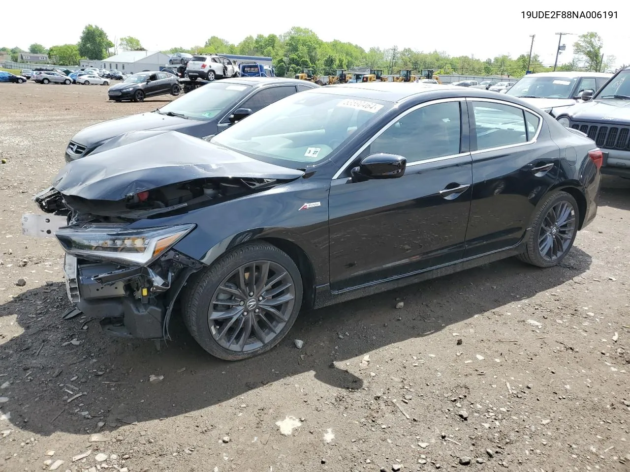 2022 Acura Ilx Premium A-Spec VIN: 19UDE2F88NA006191 Lot: 53590464