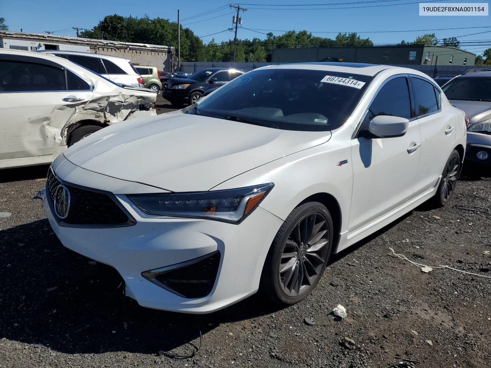 19UDE2F8XNA001154 2022 Acura Ilx Premium A-Spec