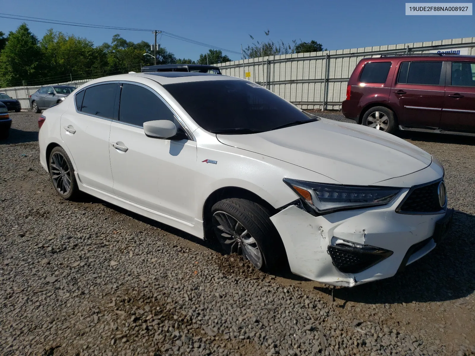 2022 Acura Ilx Premium A-Spec VIN: 19UDE2F88NA008927 Lot: 67934794