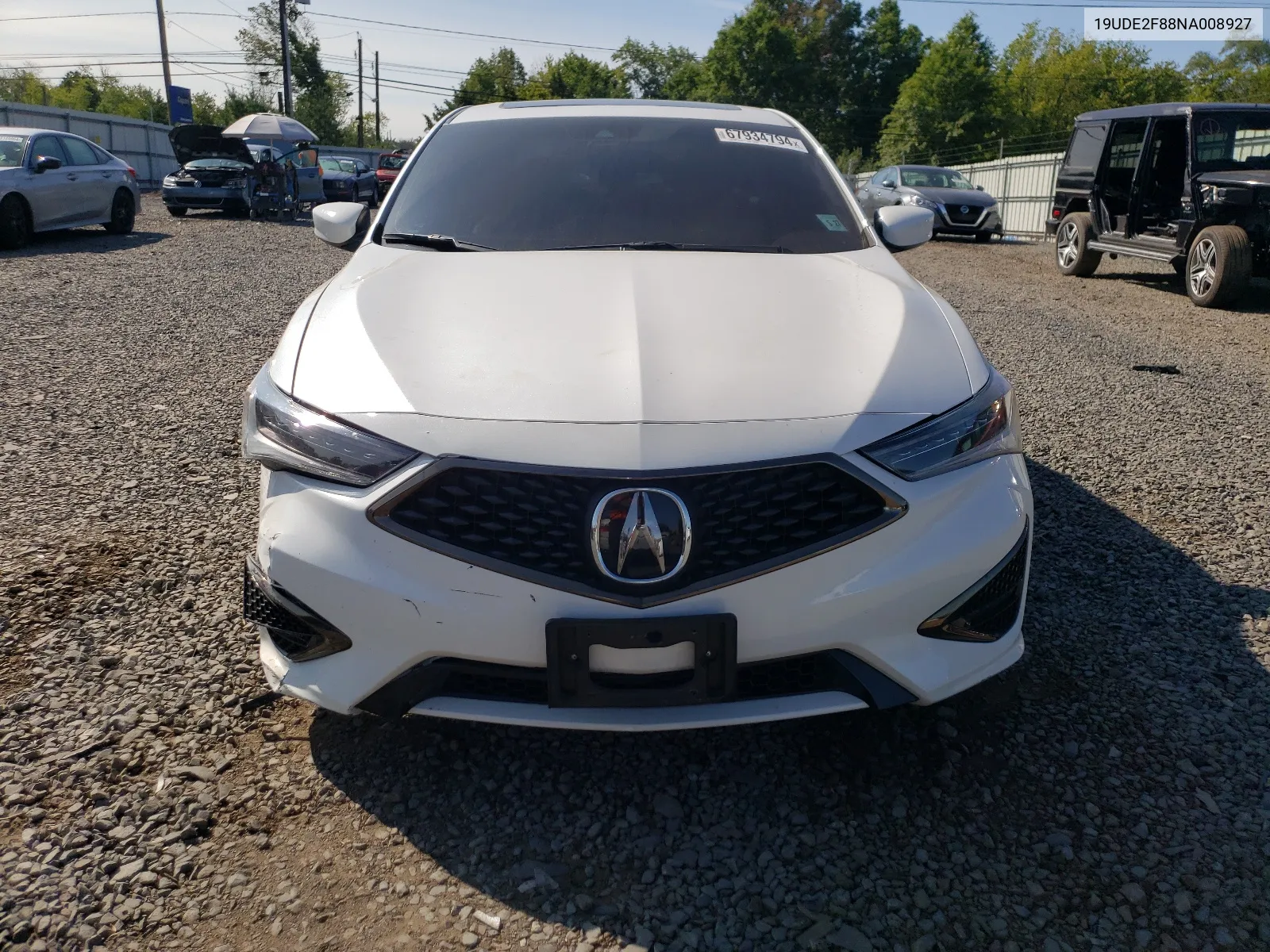 2022 Acura Ilx Premium A-Spec VIN: 19UDE2F88NA008927 Lot: 67934794