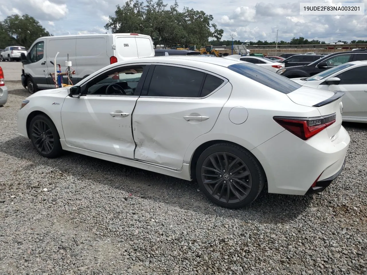 2022 Acura Ilx Premium A-Spec VIN: 19UDE2F83NA003201 Lot: 71099154