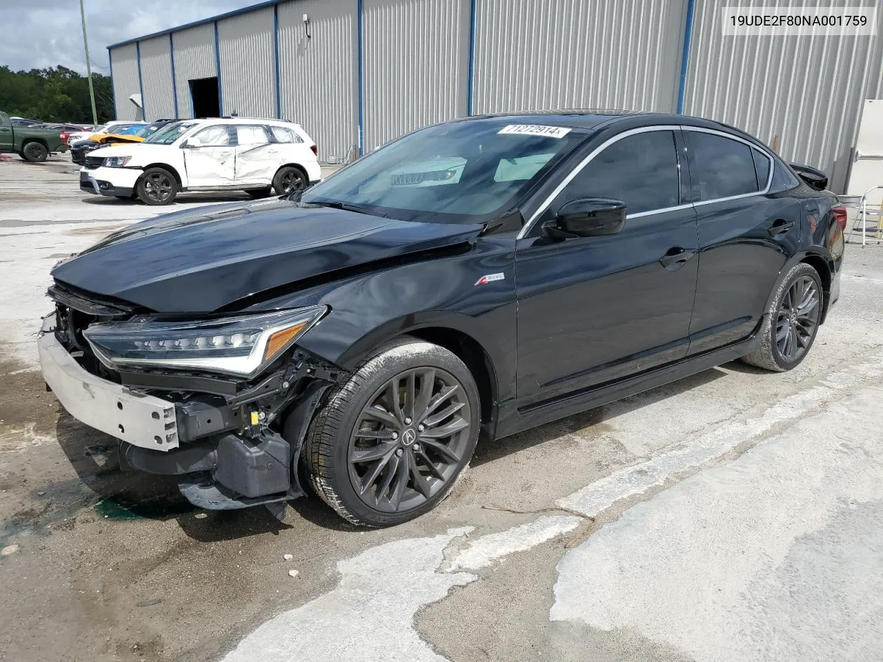 2022 Acura Ilx Premium A-Spec VIN: 19UDE2F80NA001759 Lot: 71272914