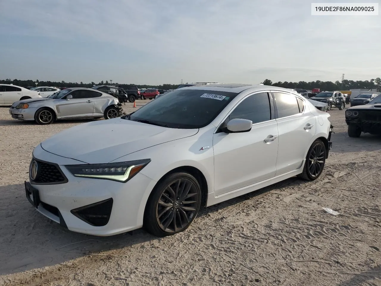 2022 Acura Ilx Premium A-Spec VIN: 19UDE2F86NA009025 Lot: 72213674