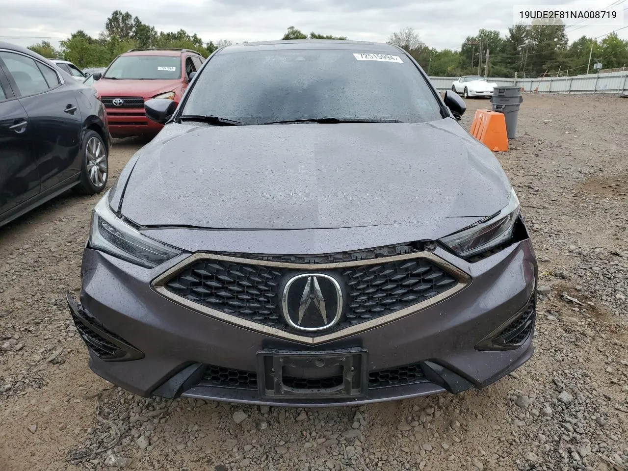 2022 Acura Ilx Premium A-Spec VIN: 19UDE2F81NA008719 Lot: 72515994