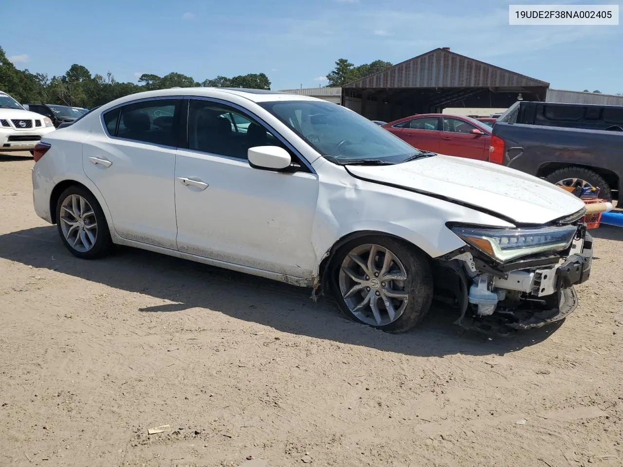 2022 Acura Ilx VIN: 19UDE2F38NA002405 Lot: 72649224