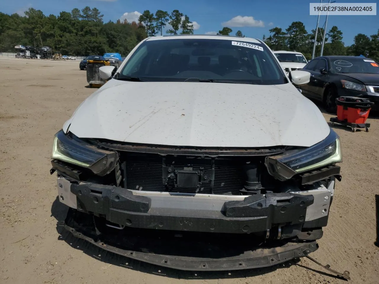 2022 Acura Ilx VIN: 19UDE2F38NA002405 Lot: 72649224