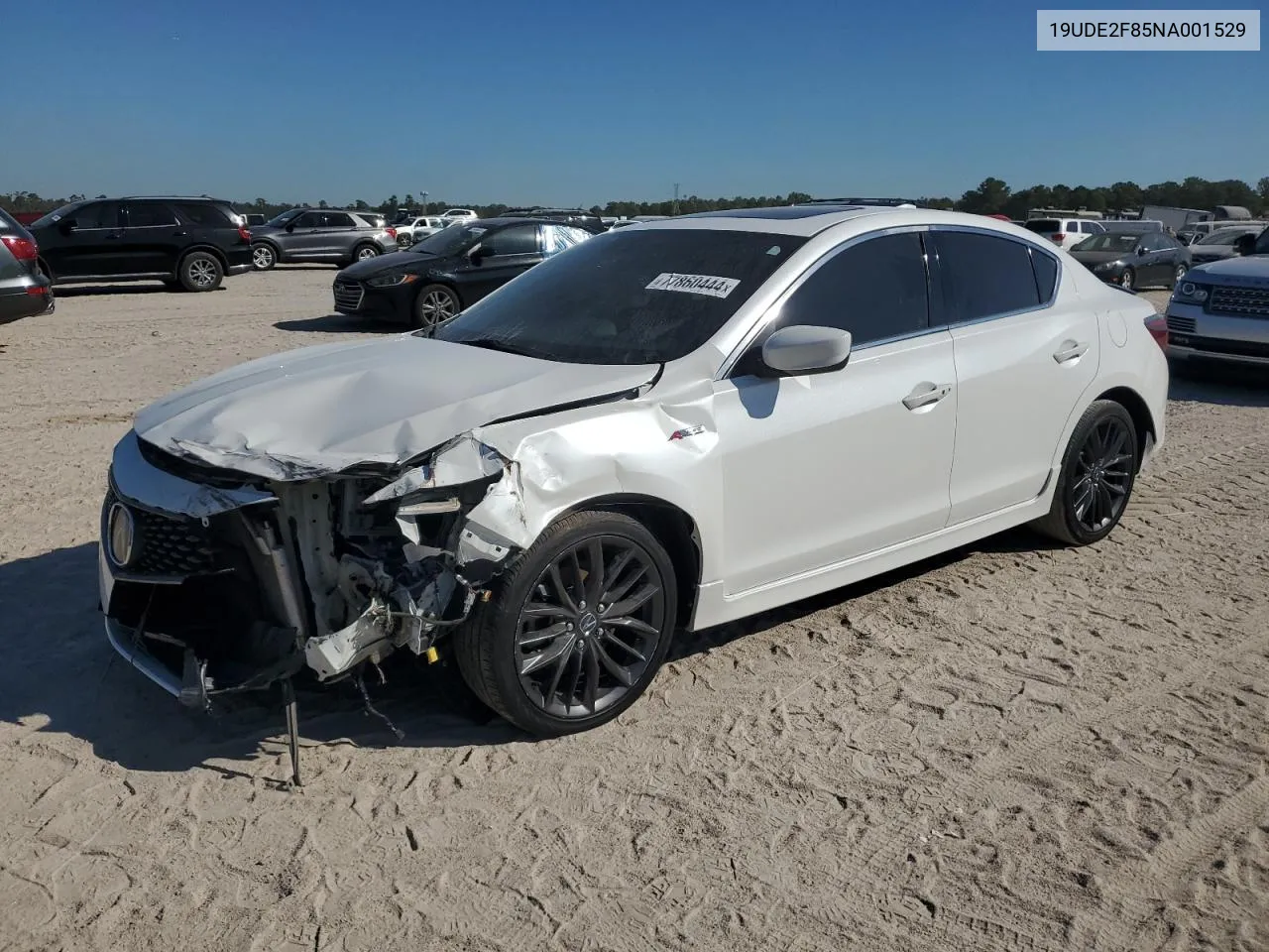 2022 Acura Ilx Premium A-Spec VIN: 19UDE2F85NA001529 Lot: 77860444