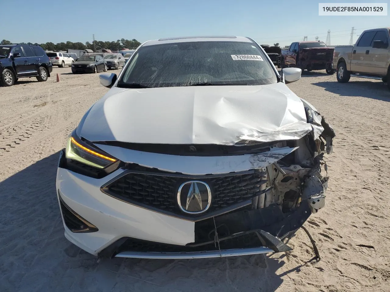 2022 Acura Ilx Premium A-Spec VIN: 19UDE2F85NA001529 Lot: 77860444