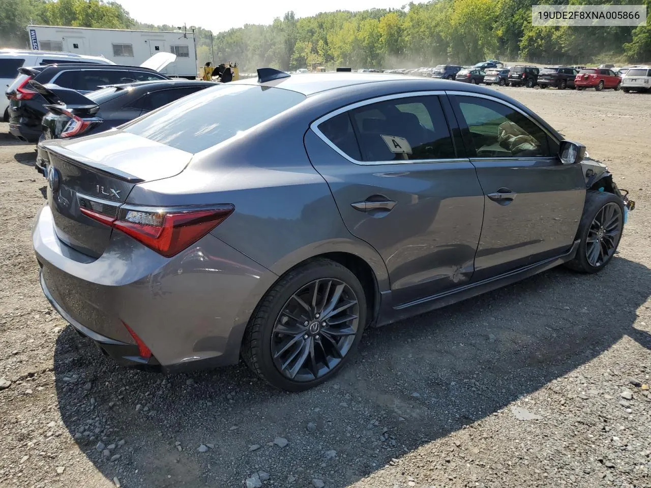 2022 Acura Ilx Premium A-Spec VIN: 19UDE2F8XNA005866 Lot: 79827244